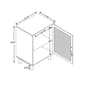 Baxton Studio Maclean Natural Brown Wood 1-Door Nightstand - image 11