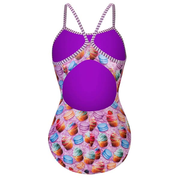 Womens Dolfin® Uglies V-2 Back Bon Appetit One Piece Swimsuit