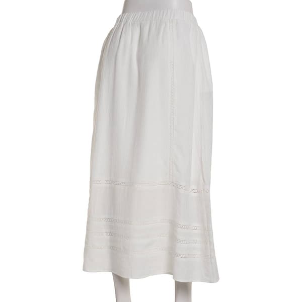 Womens Nicole Miller Solid Teri Crinkle Skirt