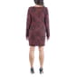 Womens 24/7 Comfort Apparel Geo Print Short Sleeve Sweater Dress - image 2
