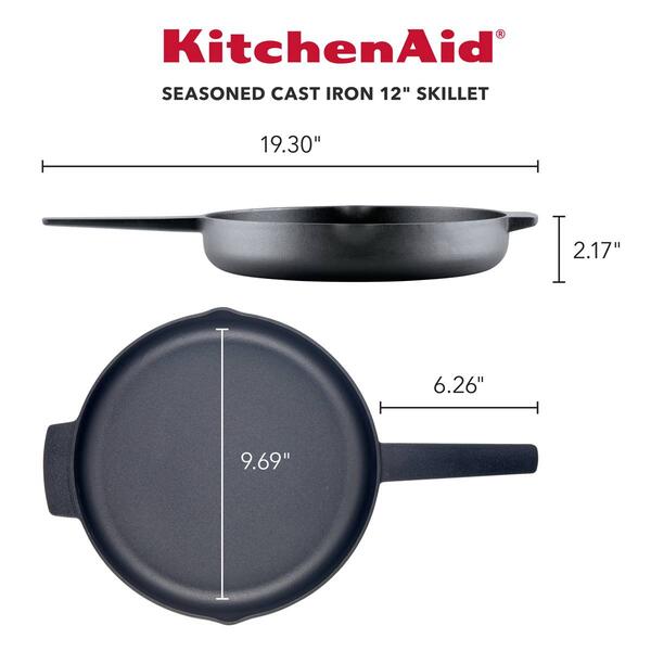 KitchenAid® 12in. Seasoned Cast Iron Skillet
