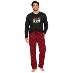 Mens OurFamJam Long Sleeve Penguin Family Joggers Pajama Set