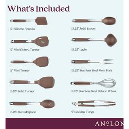 Anolon® Tools &amp; Gadgets 10pc SureGrip Nonstick Utensil Set