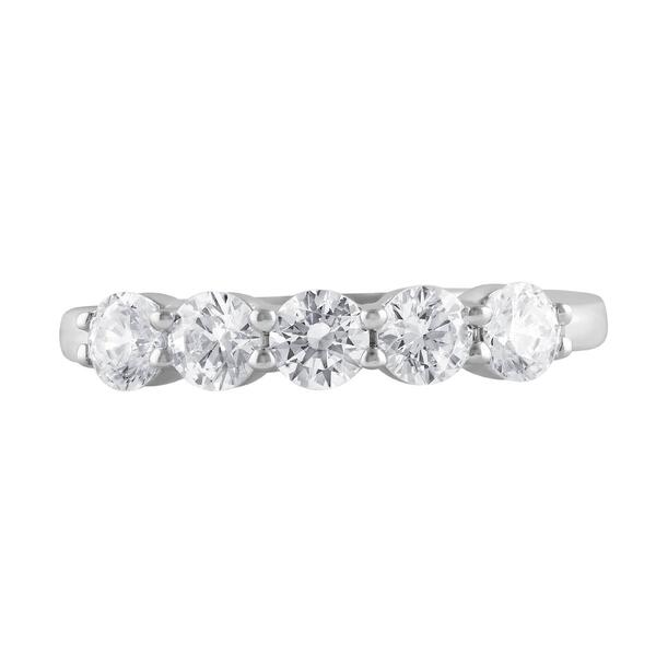 Nova Star&#174; White Gold 5 Stone Lab Grown Diamond Anniversary Ring