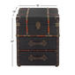 9th & Pike® Blue Wood and Linen Traditional Accent Table - image 4