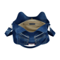 True Religion Horseshoe Stitch Dark Denim Satchel - image 4