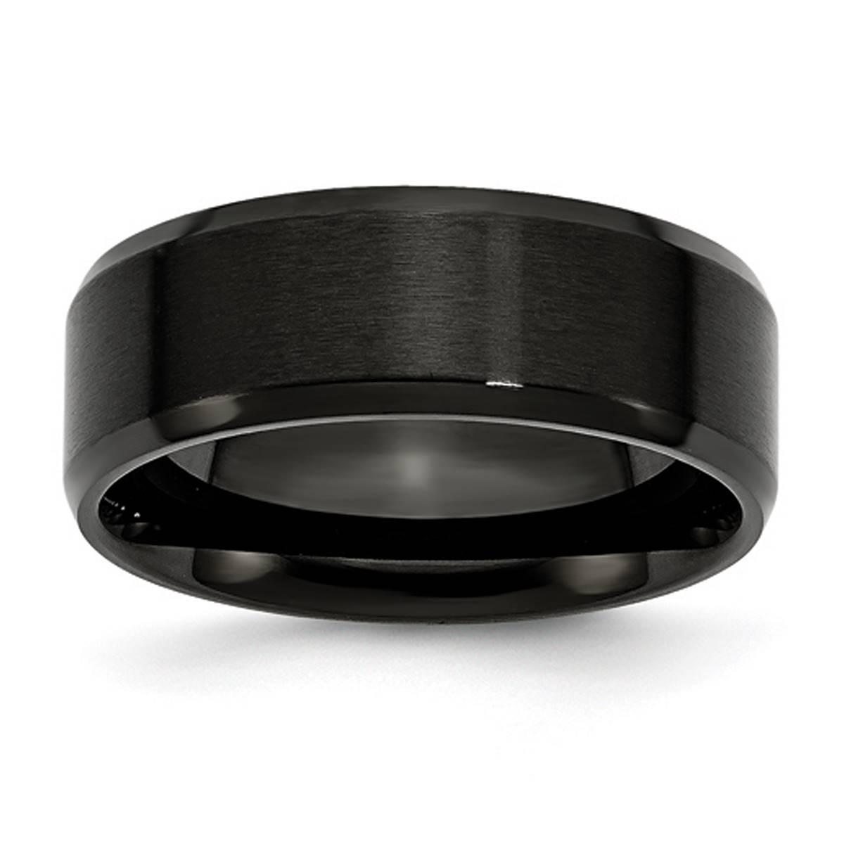 Mens Gentlemen’s Classics™ Black IP and Beveled Edge...