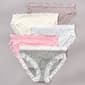 Womens Laura Ashley(R) 5pk. Floral Trim Bikini Panties LS6625-5PKR - image 1