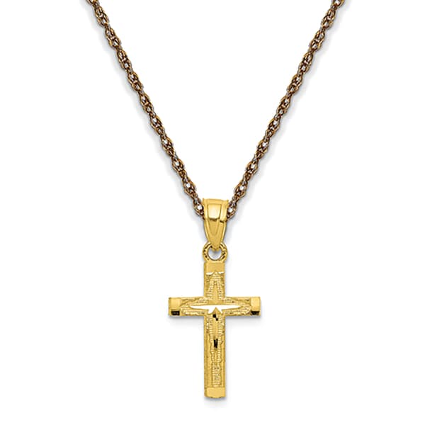 Gold Classics&#40;tm&#41; 10kt. Yellow Gold Latin Cross Pendant - image 