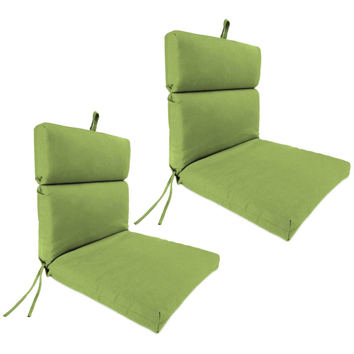 Jordan Text Leaf Outdoor Chair Cushions - Set Of 2