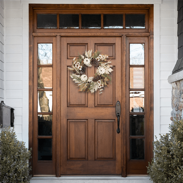 Northlight 24in. Pumpkin & Pinecone Fall Harvest Wreath