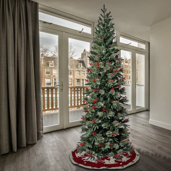 National Tree 7.5ft. Feel-Real&#174; Virginia Pine Slim Christmas Tree