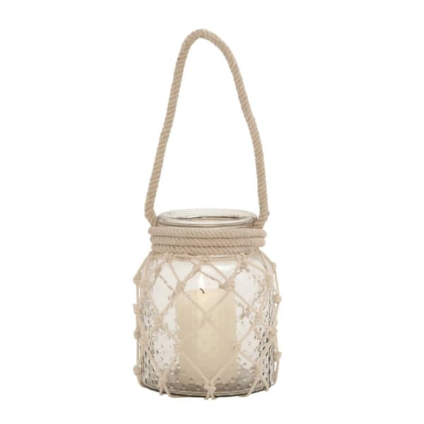 9th & Pike® Clear Glass Coastal Candle Holder Lantern