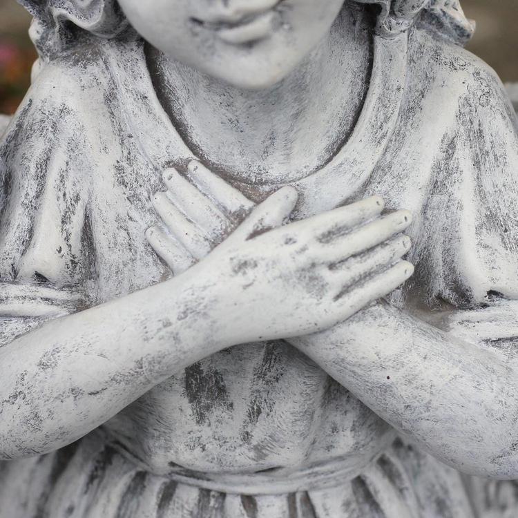 Northlight Angel Child Wrapped in Wings Garden Statue
