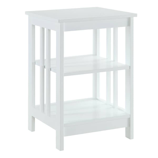 Convenience Concepts Mission End Table w/ Shelves