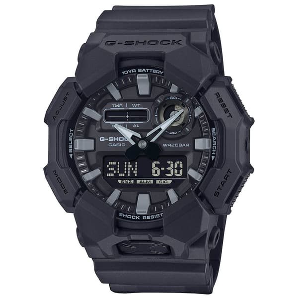 Mens G-Shock Large Blackout Analog Digital Watch - GA010-1A1 - image 