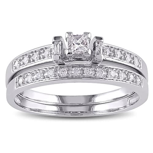 Loveblooms™ 10kt. White Gold 1/3ctw. Diamond Bridal Ring...