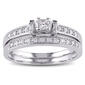 Loveblooms&#40;tm&#41; 10kt. White Gold Diamond Bridal Ring Set - image 1