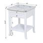 Convenience Concepts American Heritage Marble End Table - White - image 7