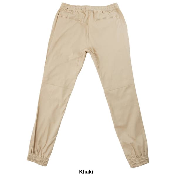 Young Mens Brooklyn Cloth® Side Pocket Zipper Twill Joggers