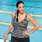 Womens Dolfin® Aquashape Botanical Wrap Tankini Swim Top - image 8