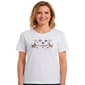 Plus Size Bonnie Evans Short Sleeve Patriotic Cat Tee - image 1