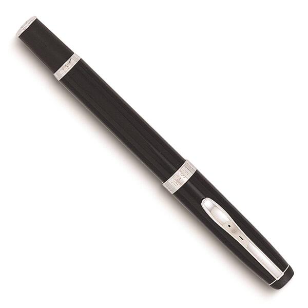 Charles Hubert Black and Silver Rollerball Pen - image 