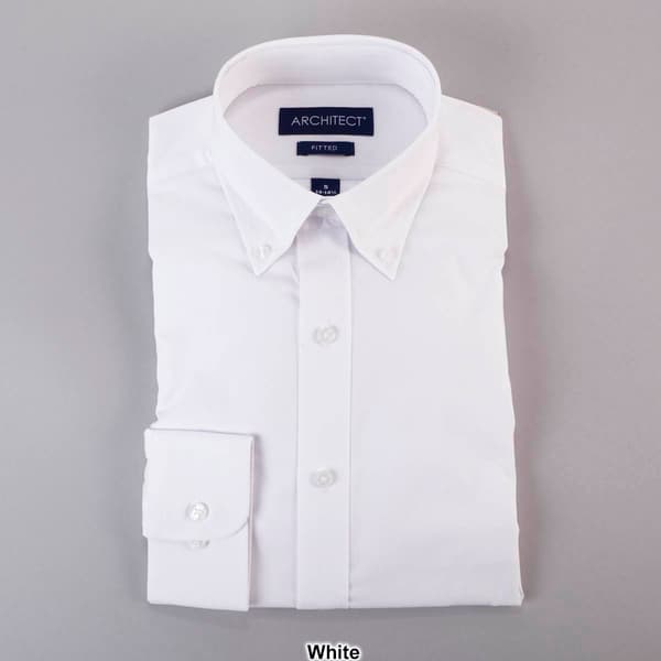 Mens Architect® High Performance Button Collar Fitted Dress Shirt