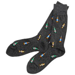 Mens Davco Beer Bottles Crew Socks