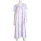 Womens White Orchid Flutter Sleeve 46 Garden Nightgown - image 1