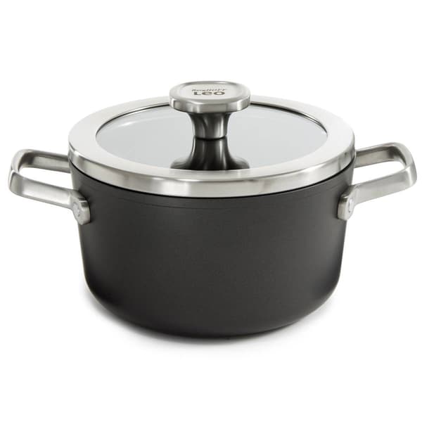 BergHOFF Graphite Non-stick 8in. Ceramic Stockpot w/ Glass Lid