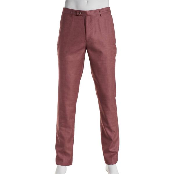Mens Paisley & Gray Dress Pants - Dusted Pink - image 