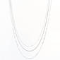 Design Collection Silver Plated 18in. Multi Strand Necklace - image 1