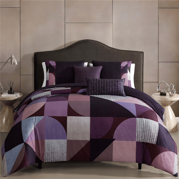 Bebejan Orchid Matrix 5pc. Reversible Comforter Set
