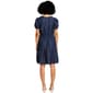 Womens Nautica Chambray Puffed Sleeve Tiered A-Line Dress - image 3