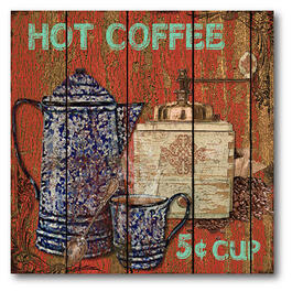 Courtside Market Hot Coffee Canvas Wall Art
