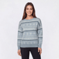 Womens Rio & Rian Long Sleeve Snowflake Fair Isle Sweater - image 1