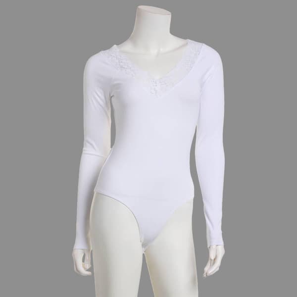 Juniors Self Esteem Swan Bodysuit