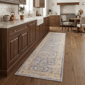 HomeRoots Traditional Fade Resistant Floral Runner - image 1