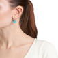 Athra Howlite Turquoise Stone Dragonfly Drop Earrings - image 3