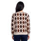 Womens Emily Daniels Long Sleeve Argyle Hacci Sweater - Tan - image 2