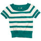 Girls (7-16) Jessica Simpson Short Sleeve Wide Stripe Knit Top - image 1