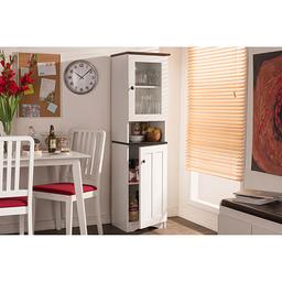Baxton Studio Lauren Buffet & Hutch Kitchen Cabinet