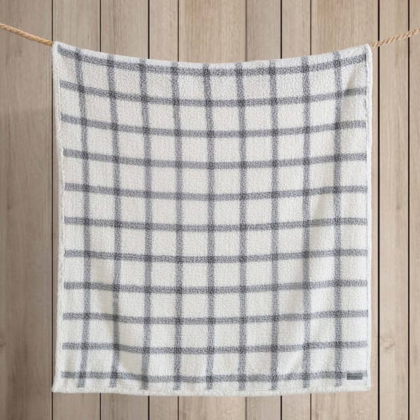 Eddie Bauer Bunkhouse Plaid Sherpa Throw