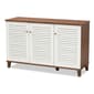 Baxton Studio Coolidge 8 Shelf Wood Shoe Storage Cabinet - image 1