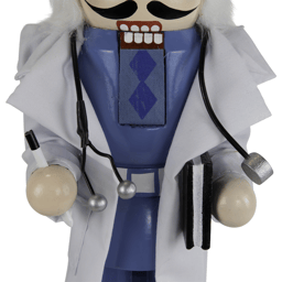 Northlight Doctor with Stethoscope Wooden Christmas Nutcracker