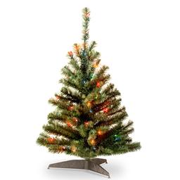 National Tree 3ft. Pre-Lit Noble Green Spruce Christmas Tree