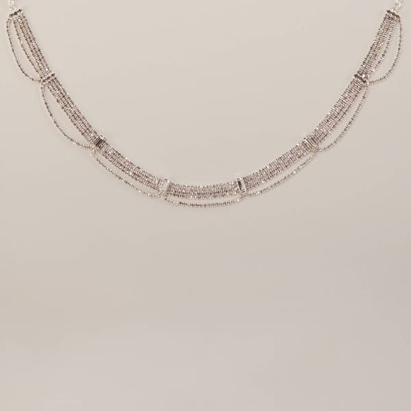 Rosa Rhinestones Draped Choker Necklace - image 