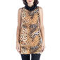 Womens 24/7 Comfort Apparel Cheetah Extra Long Tunic - image 1