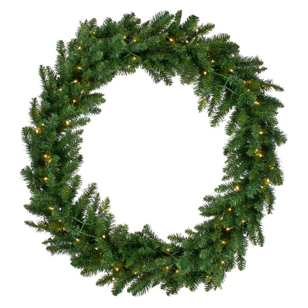Northlight Seasonal 5ft. Pre-Lit Artificial Christmas Wreath - image 